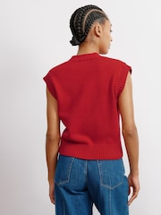 Albaray Red Button V-Neck Tank - Image 2 of 4