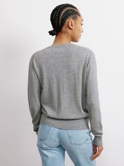 Albaray Grey Cashmere Blend Cardigan - Image 2 of 5