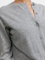 Albaray Grey Cashmere Blend Cardigan - Image 3 of 5
