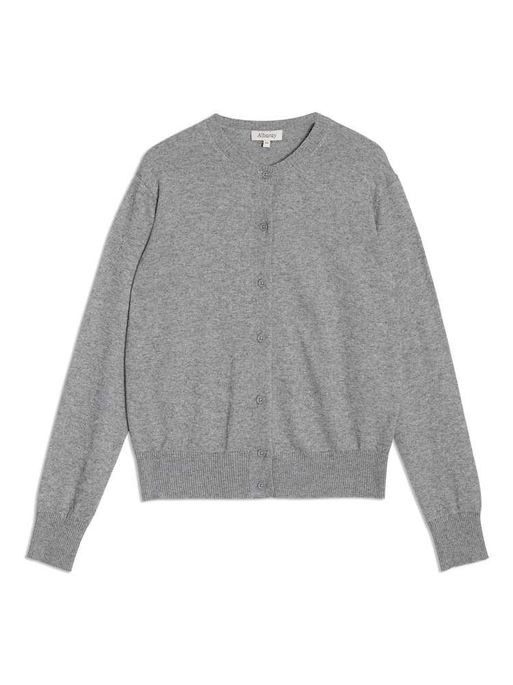 Albaray Grey Cashmere Blend Cardigan - Image 5 of 5