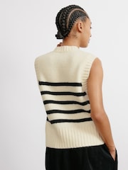 Albaray Cream Stripe Button Tank - Image 2 of 5