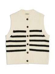 Albaray Cream Stripe Button Tank - Image 5 of 5