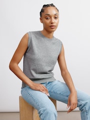 Albaray Grey Cashmere Blend Tank - Image 1 of 4