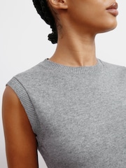 Albaray Grey Cashmere Blend Tank - Image 3 of 4