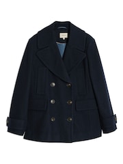 Albaray Blue Pea Coat - Image 6 of 6