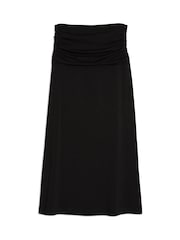 Albaray Ruched Waist Jersey Black Skirt - Image 5 of 5