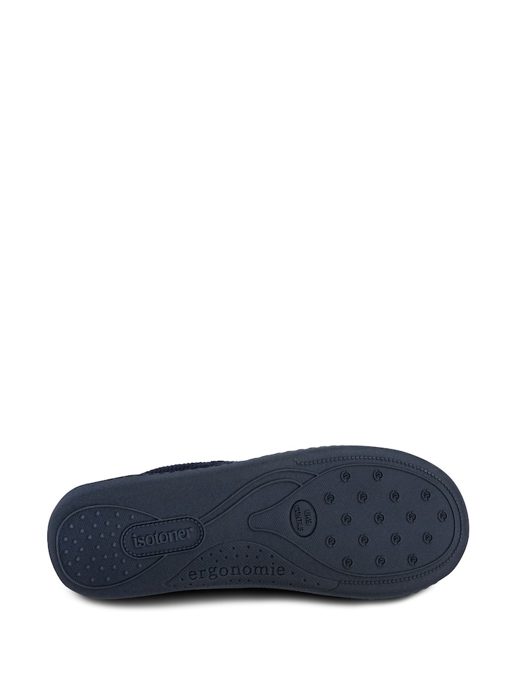 Totes Blue Mens Waffle Mule Slippers - Image 5 of 5