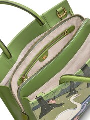Radley London Medium Green Into The Woods Ziptop Multiway Bag - Image 3 of 5