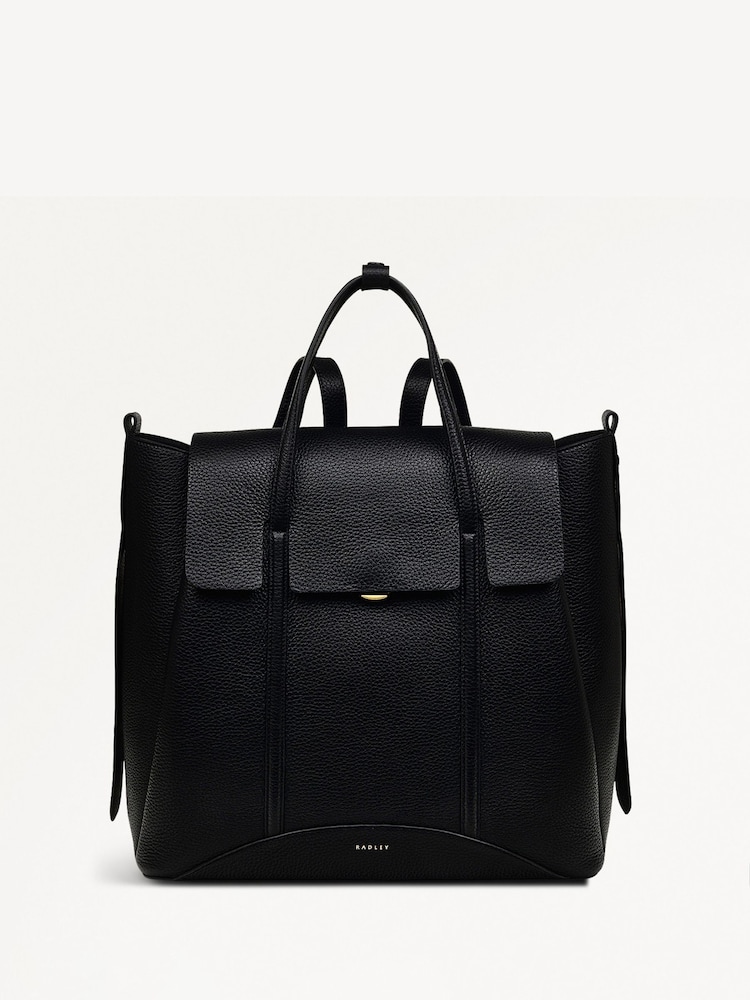 Radley Medium The Chancery Flapover Black Backpack - Imagen 1 de 6