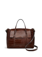 Radley Medium The Chancery Faux Croc Effect Flapover Grab Bag - Image 1 of 5