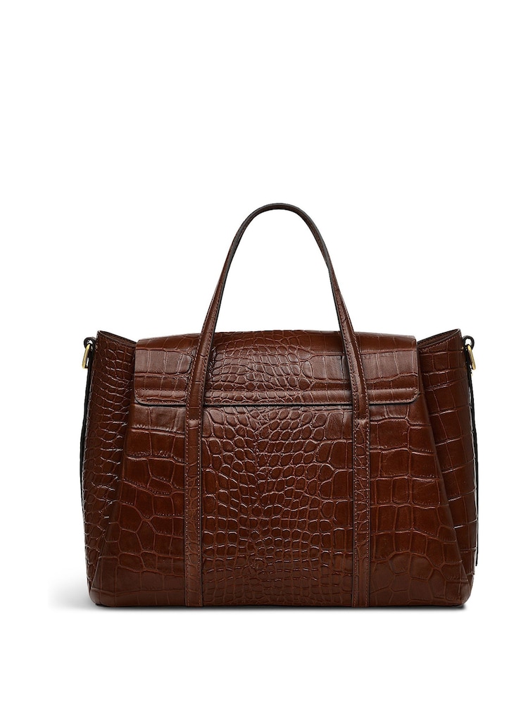 Radley Medium The Chancery Faux Croc Effect Flapover Grab Bag - Image 2 of 5