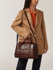 Radley Medium The Chancery Faux Croc Effect Flapover Grab Bag - Image 5 of 5