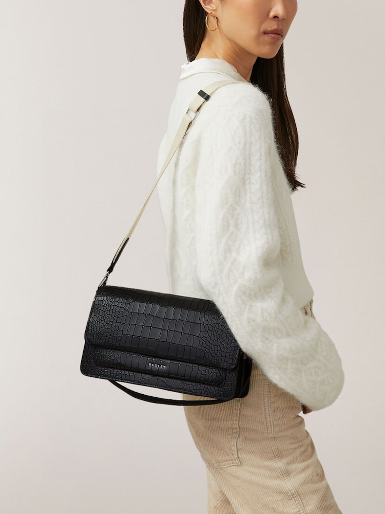 Radley London Leather Lane Medium Flapover Shoulder Bag - Image 5 of 5