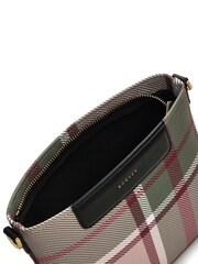 Radley London Small Green Manor Gardens Check Zip-Top Cross-Body Bag - Image 4 of 5