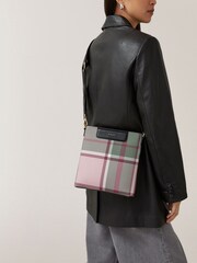 Radley London Small Green Manor Gardens Check Zip-Top Cross-Body Bag - Image 5 of 5