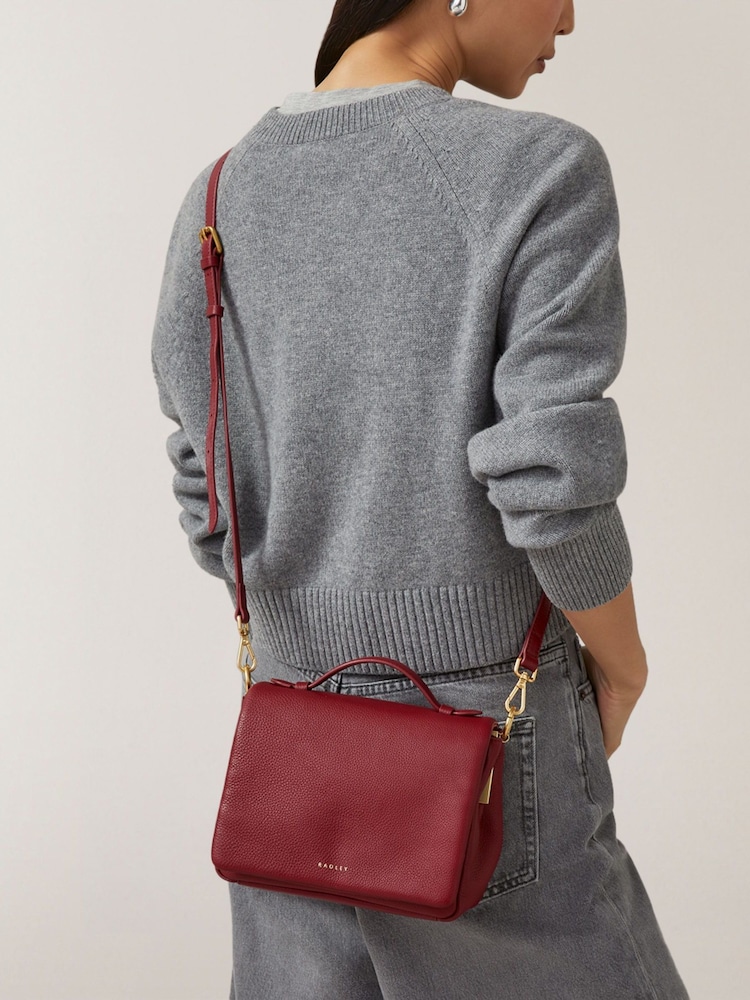 Radley Burgundy Small Westwell Lane Flapover Cross-Body Bag - Image 5 of 5
