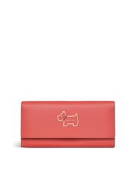 Radley London Large Red Heritage Dog Outline Flapover Matinee Purse - Image 1 of 4