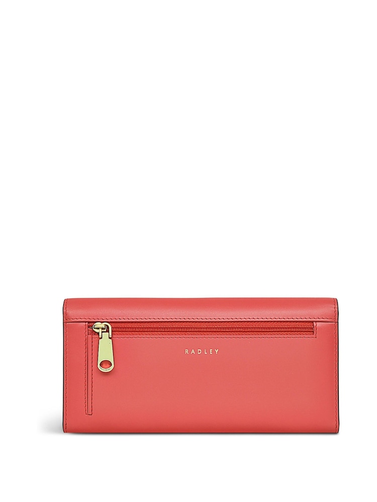 Radley London Large Red Heritage Dog Outline Flapover Matinee Purse - Image 2 of 4