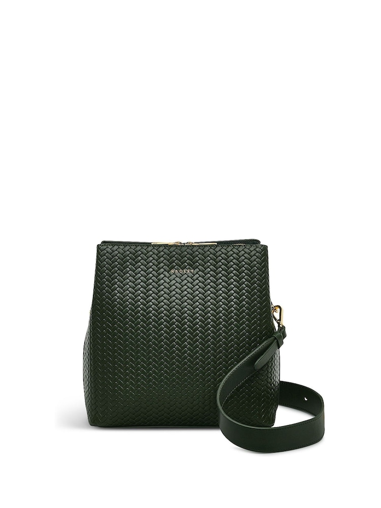 Radley Medium Dukes Place Icon Weave Emboss Compartment Cross-Body Bag - Image 1 of 5