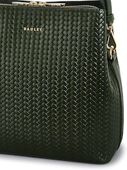 Radley Medium Dukes Place Icon Weave Emboss Compartment Cross-Body Bag - Image 4 of 5
