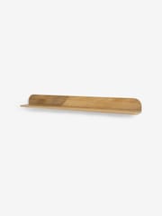 Natural Carved Wooden Wall Shelf - Image 5 of 8