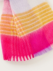 Monsoon Pink Check Blanket Scarf - Image 3 of 3