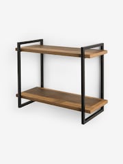 Dark Bronx 2 Tier Wall Shelves - Image 4 of 5