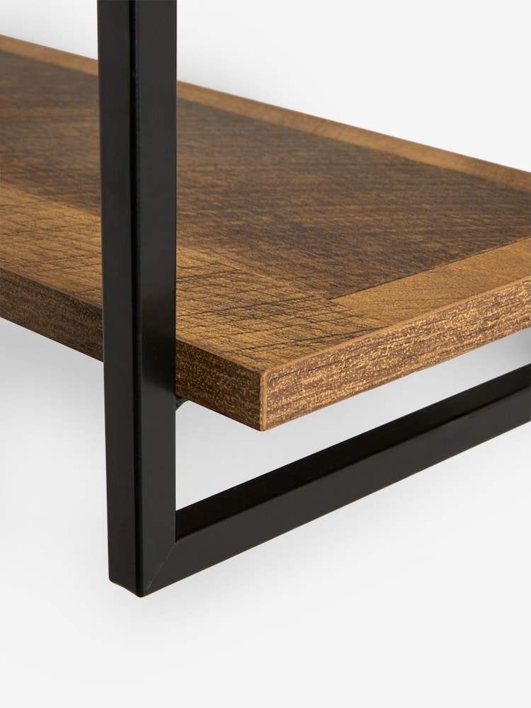 Dark Bronx 2 Tier Wall Shelves - Image 5 of 5