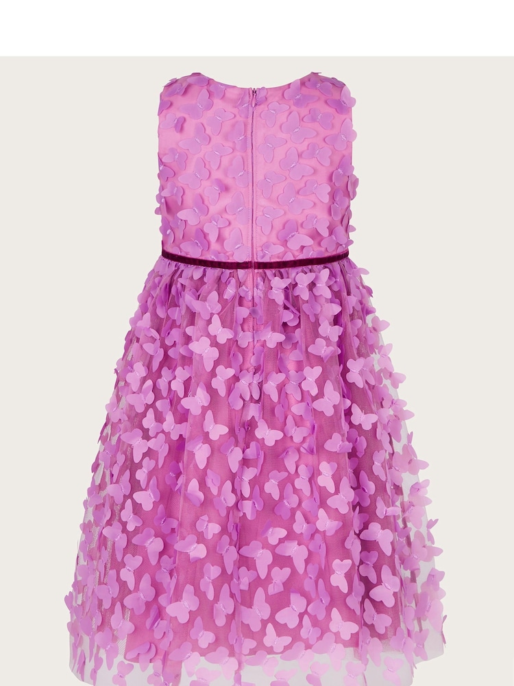 Monsoon Pink 3D Butterfly Dress - Image 2 of 3