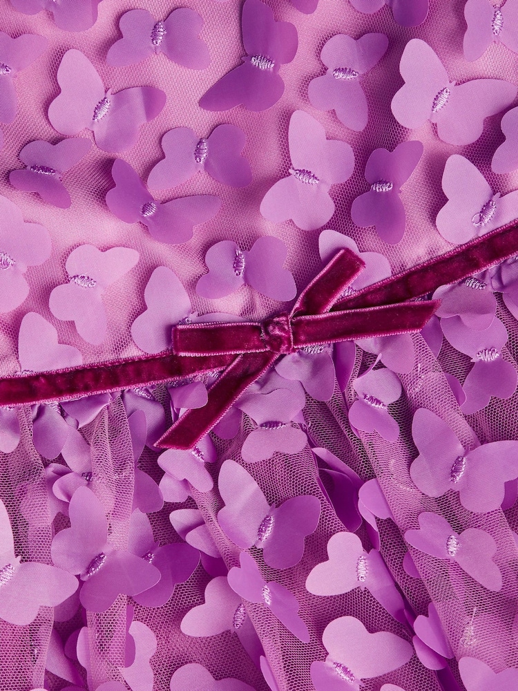 Monsoon Pink 3D Butterfly Dress - Image 3 of 3