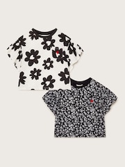 Monsoon Floral Print 100% Cotton T-Shirts 2 Pack - Bild 2 von 4