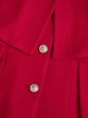 Monsoon Red Detachable Cape Collared Coat - Image 4 of 4