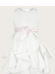 Monsoon Baby Scuba Sleeveless Cancan Ruffle Dress - Imagen 1 de 3