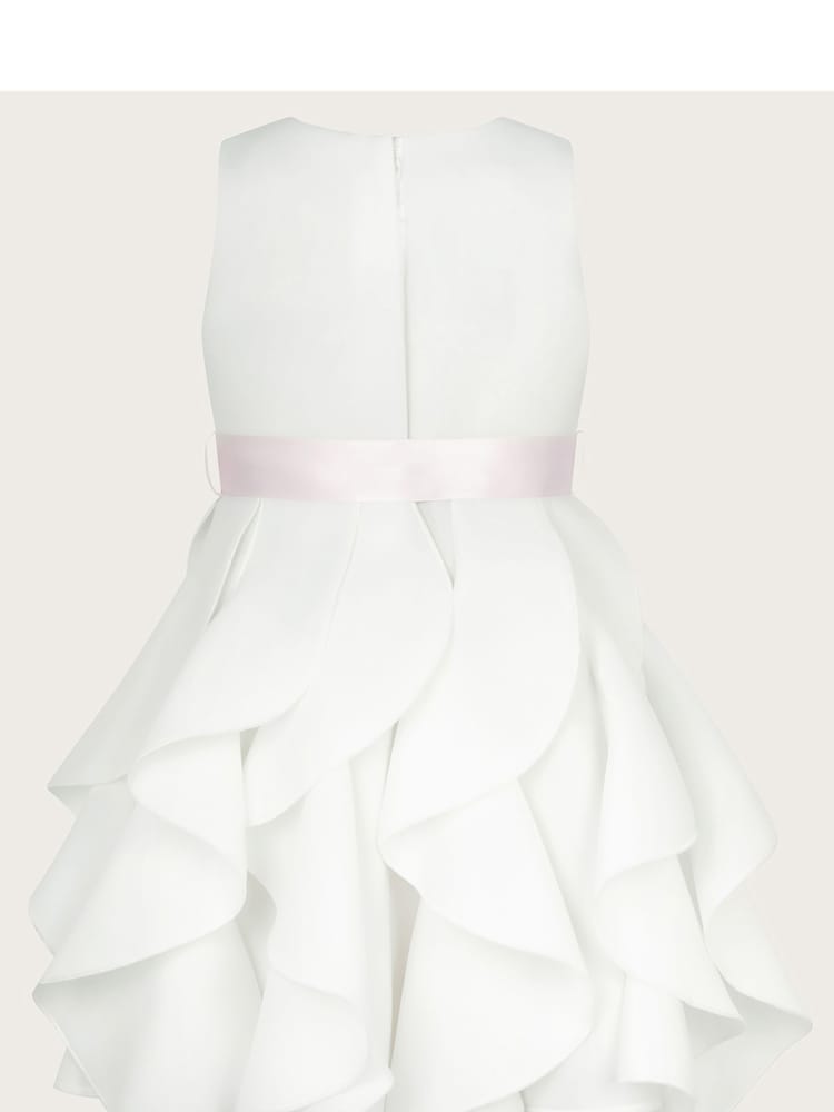 Monsoon Baby Scuba Sleeveless Cancan Ruffle Dress - Imagen 2 de 3