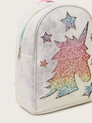 Monsoon Silver Glitter Rainbow Unicorn Backpack - Image 3 of 3