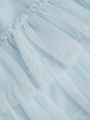 Monsoon Blue Baby Alexandra Ruffle Dress - Image 3 of 3
