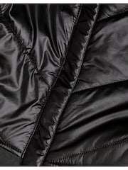 Monsoon Black Faux Fur Hooded A-Line Puffer Coat - Image 3 of 3