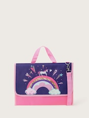 Monsoon Pink Rainbow Print Book Bag - Image 1 of 3
