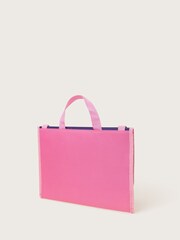Monsoon Pink Rainbow Print Book Bag - Image 2 of 3