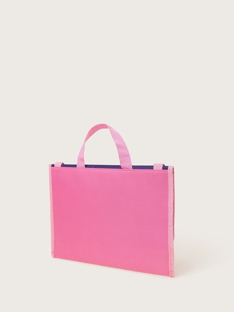 Monsoon Pink Rainbow Print Book Bag - Image 2 of 3