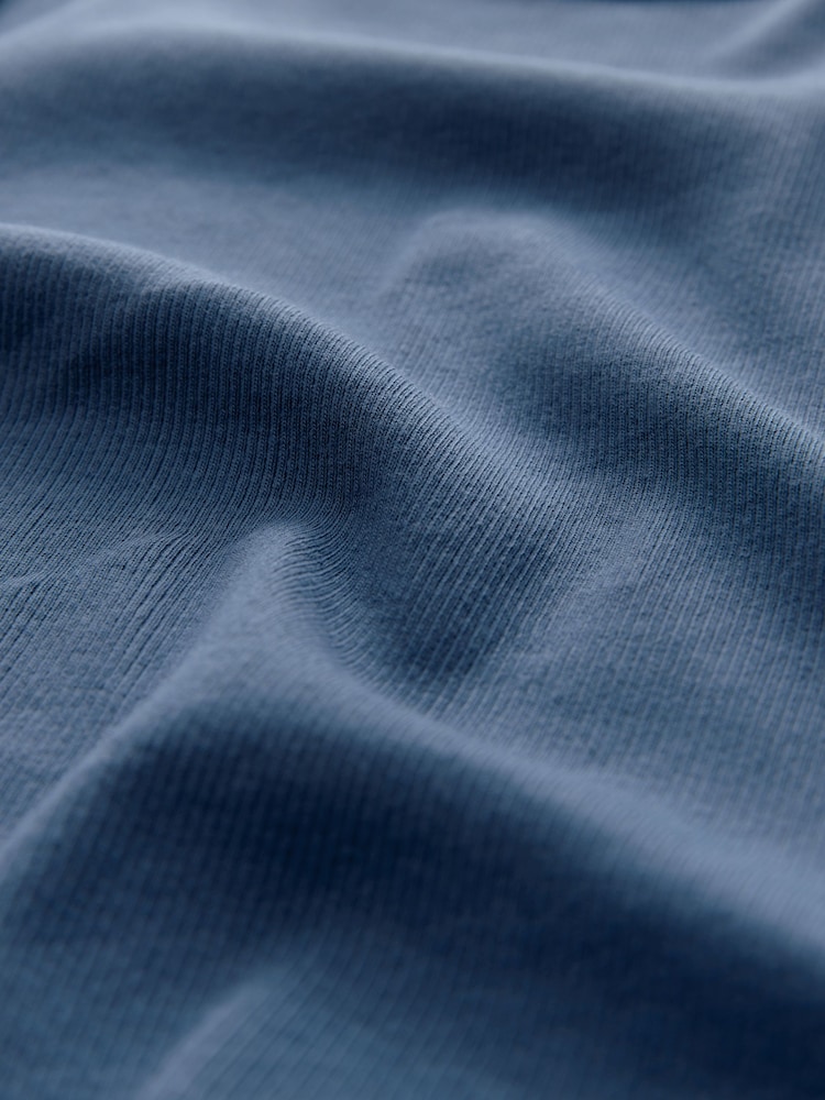 Blau mit Palmen - Pyjama mit geripptem Trägertop - Bild 8 von 8 Blau mit Palmen - Pyjama mit geripptem Trägertop - Bild 8 von 8