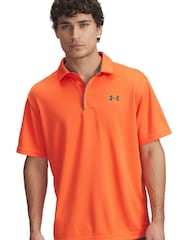 Under Armour Red Golf Tech Polo Shirt - Image 1 of 2