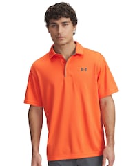 Under Armour Red Golf Tech Polo Shirt - Image 2 of 2