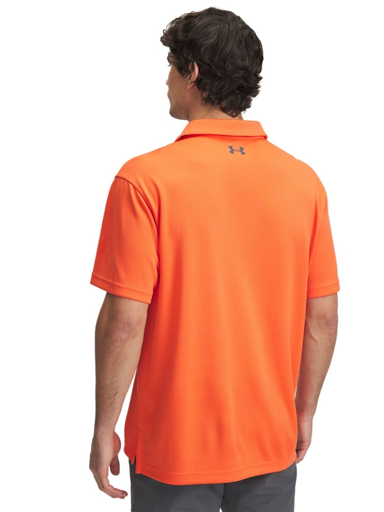 Under Armour Red Golf Tech Polo Shirt - Image 2 of 2 Under Armour Red Golf Tech Polo Shirt - Image 2 of 2