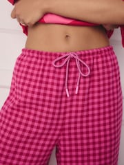 Pink Bisou Bisou 100% Cotton T-Shirt and Gingham Pyjamas Set - Image 6 of 6