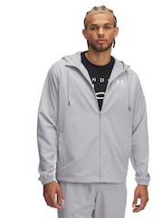 Under Armour Grey Rival Windbreaker Jacket - Image 1 of 3