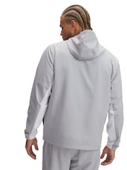 Under Armour Grey Rival Windbreaker Jacket - Image 2 of 3