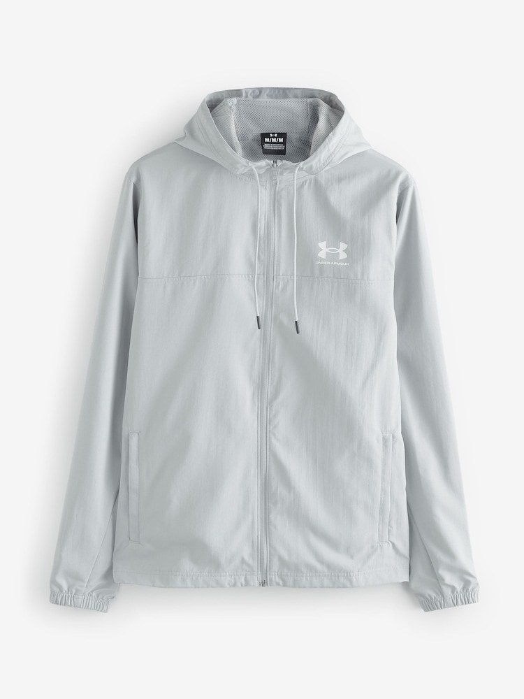 Under Armour Grey Rival Woven Windbreaker - Image 3 of 3 Under Armour Grey Rival Woven Windbreaker - Image 3 of 3