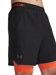 Under Armour Black Vanish Woven 2-in-1 Shorts - Image 3 of 4