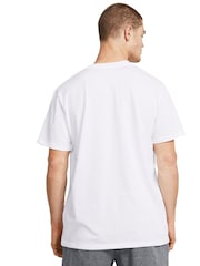 Under Armour White Heavy Weight Label T-Shirt - Image 2 of 5